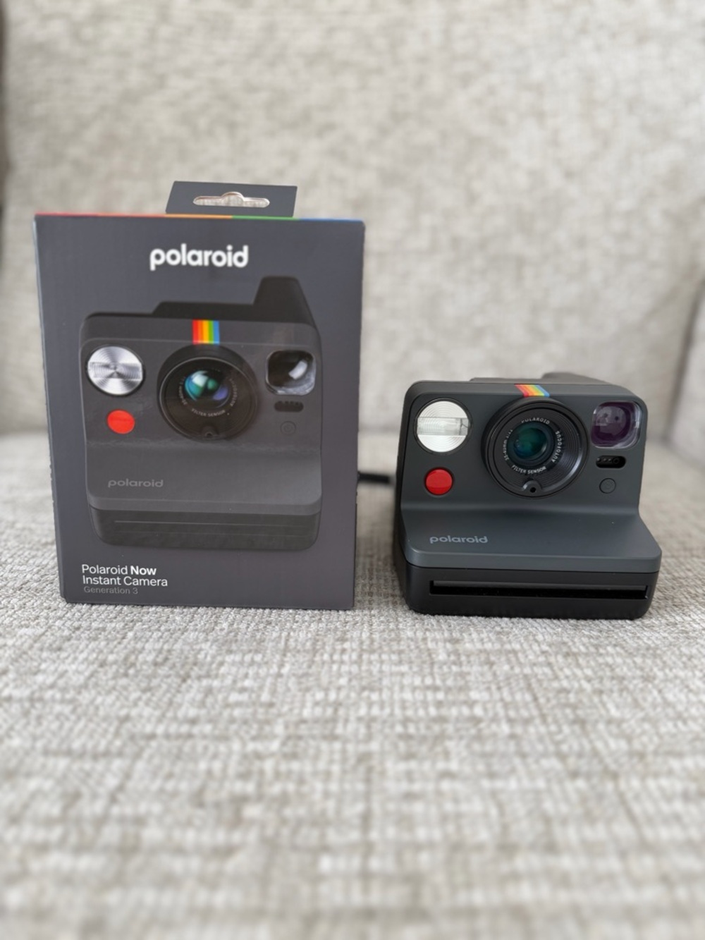 Polaroid Now Instant Camera with Rainbow Accent